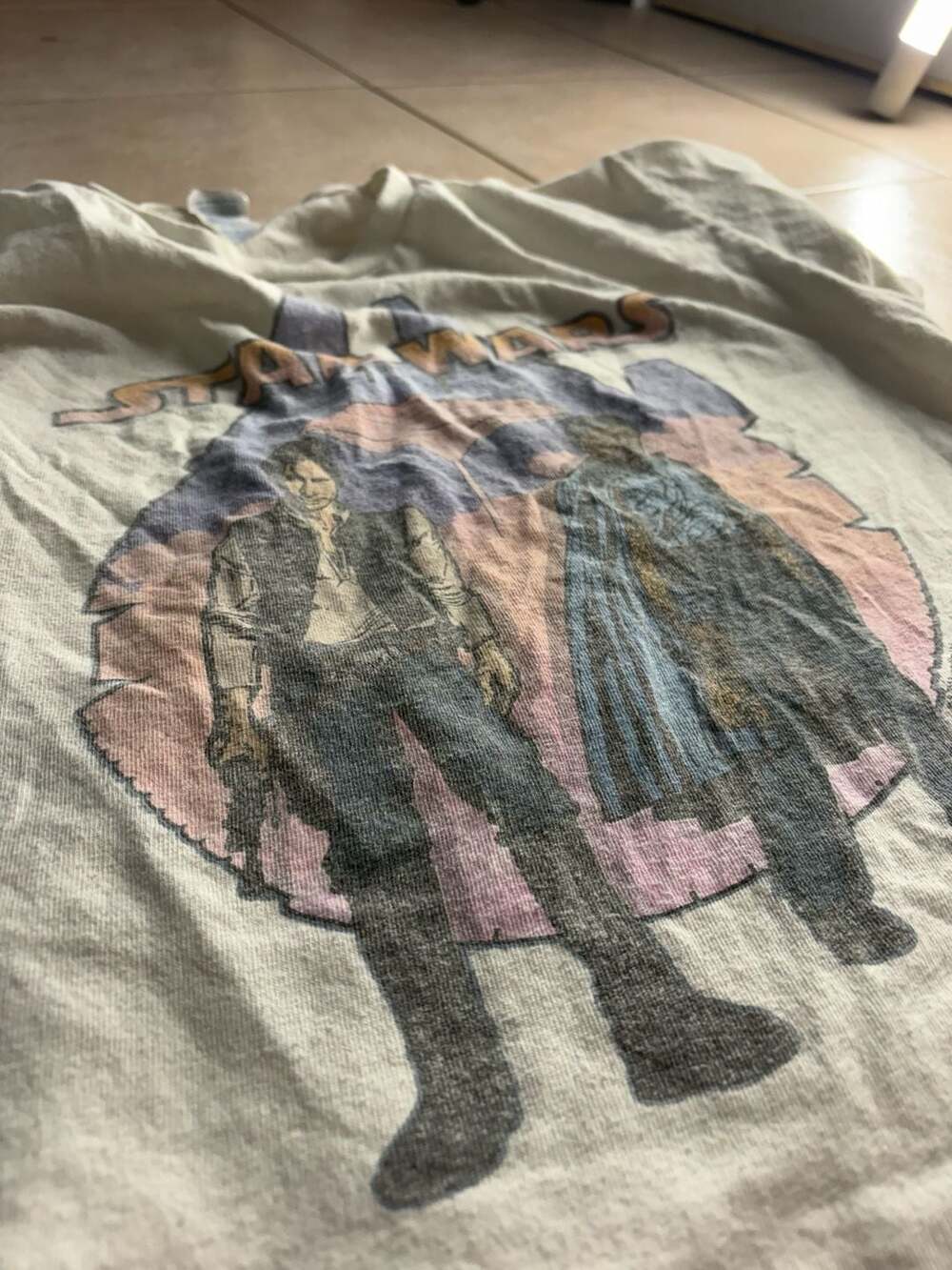 Star wars graphic t-shirt han solo and lando calrissian millennium falcon white